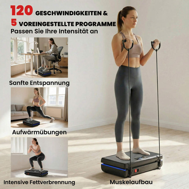 Vibrācijas plāksne ar 120 līmeņiem, pretestības lentēm, LED displeju