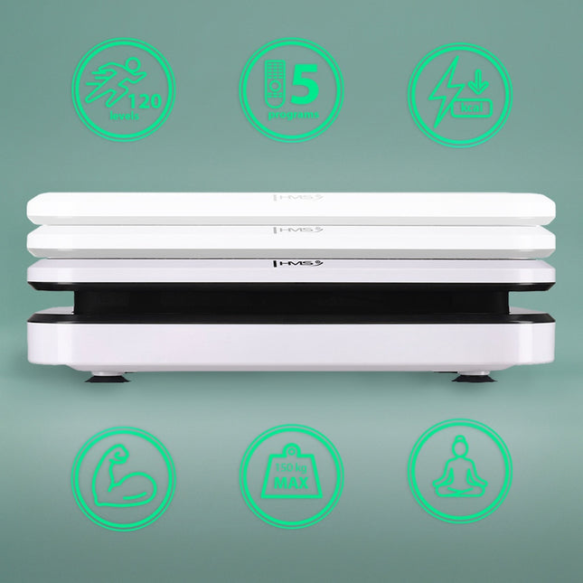 Vibrācijas platforma ar atspiešanās stieņiem, Bluetooth, 5 programmas