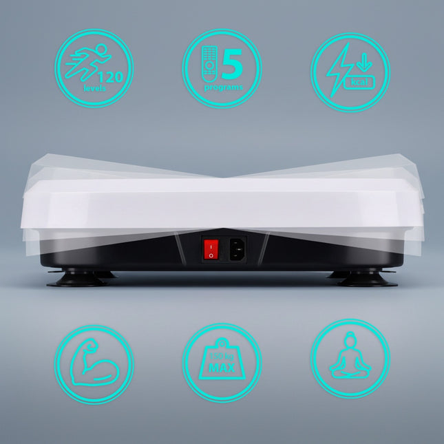Vibrācijas platforma ar pretestības joslām, Bluetooth, 5 programmas