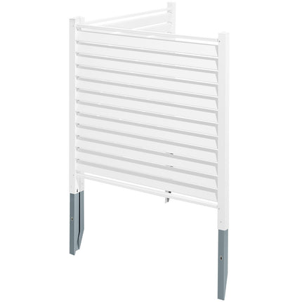Vinyl Privacy Fence Panels 48x48, Louvered, 2-Pack