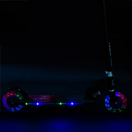 Violet Folding Scooter, Adjustable Height, Lightweight