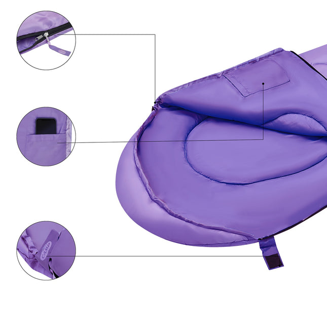 Violet Junior guļammaiss - viegls, kompakts