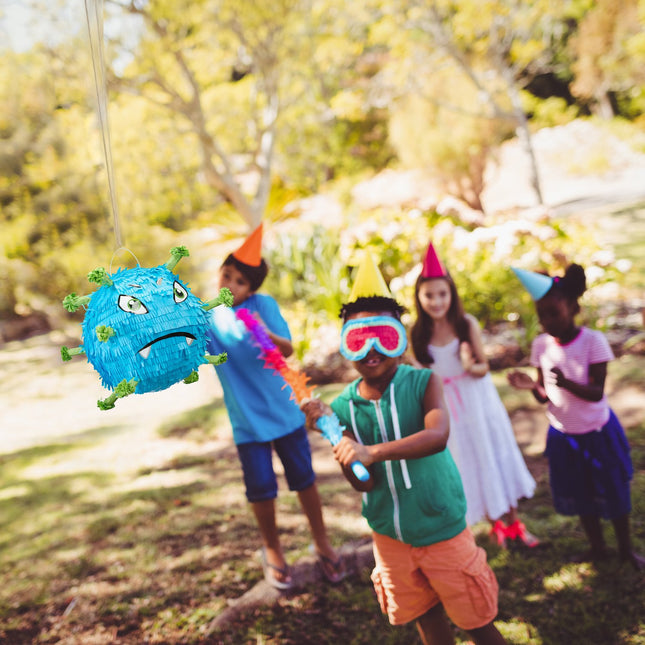 Vīrusa formas piñata bērnu ballītes jautrībai