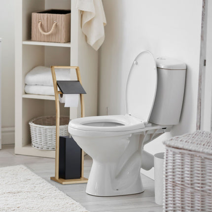 WC krēsls melnā bambusa krāsā