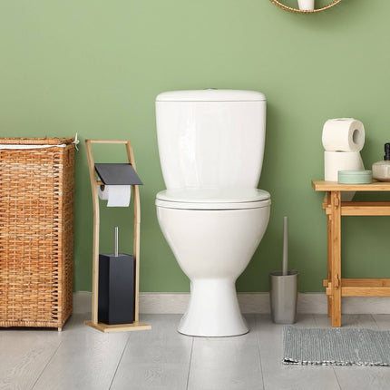 WC krēsls melnā bambusa krāsā