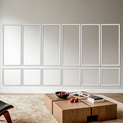 Wainscoting Wall Molding Kit, 6-Pack Paintable Polystyrene