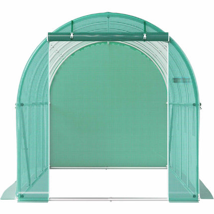 Walk-In Tunnel Greenhouse 15 x 7 x 7 Ft, 2 Doors
