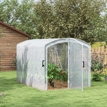 Tuneļveida siltumnīca ar caurspīdīgu vāku, 3x2x2m