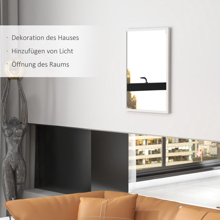Sienas spogulis 50x70 cm, MDF rāmis, viegli uzstādāms