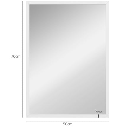 Sienas spogulis 50x70 cm, MDF rāmis, viegli uzstādāms