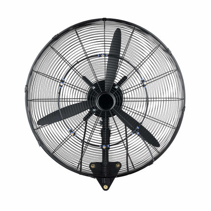 Wall Mount Fan 24-Inch, Oscillating Misting, IP44, 3-Speed