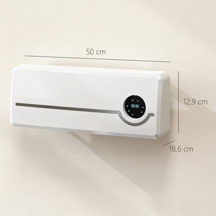 Pie sienas stiprināms keramikas sildītājs, 2000 W, tālvadības pults, LED displejs