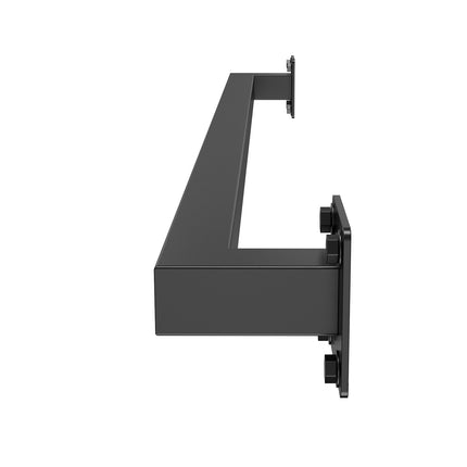 Wall-Mounted Stair Handrail, 1215mm Carbon Steel, Black