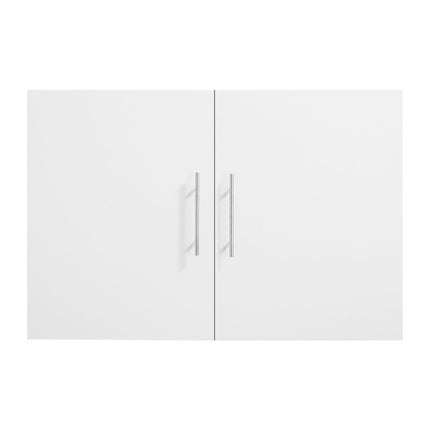 Wall-Mounted Storage Cabinet, 2-Door, Adjustable Shelf, White