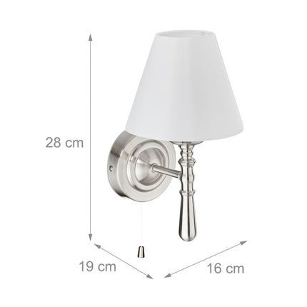 Sienas lampa ar ekrānu