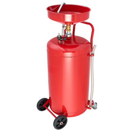 Waste Oil Drain Tank, 25 Gallon Air-Operated, Wheeled
