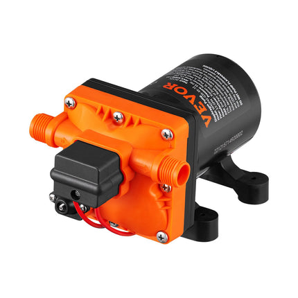 Water Diaphragm Pump 12V, 3.5 GPM, 55 PSI, Self Priming