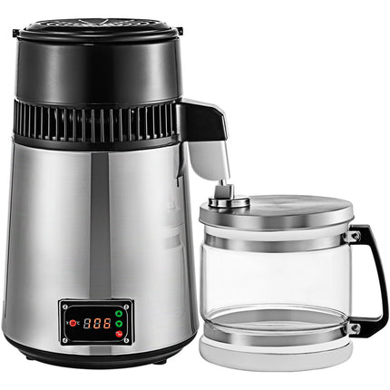 Water Distiller 4L, 750W, Adjustable Temp, Stainless Steel