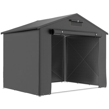 Ūdensizturīga āra nojume, 2,5x1,8m, ruļļu durvis