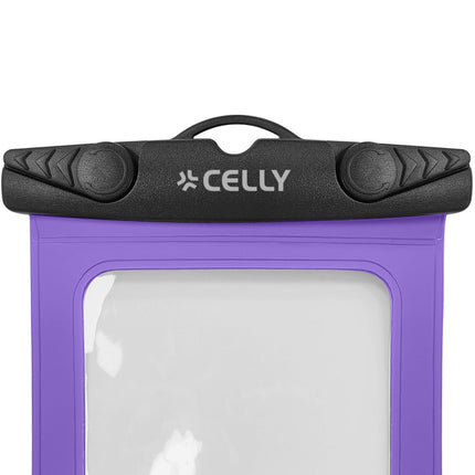 Ūdensizturīgs telefona maciņš, IPX8, līdz 7 collām, violets