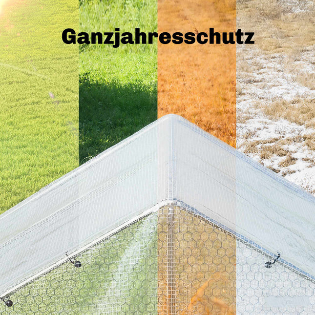 Ūdensizturīgs brezents 4x6m, 140g/m², UV izturīgs ar cilpiņām