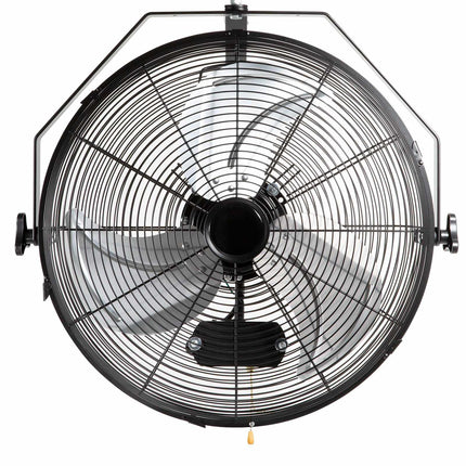 Waterproof Wall Fan 57 cm, 3-Speed, 4150 CFM, Black