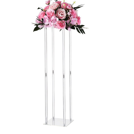 Wedding Flower Stand Set, 10-Pack 80cm Acrylic Columns