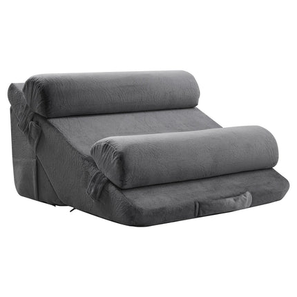 Wedge Pillow Set, 4-Piece Adjustable Orthopedic, Dark Gray