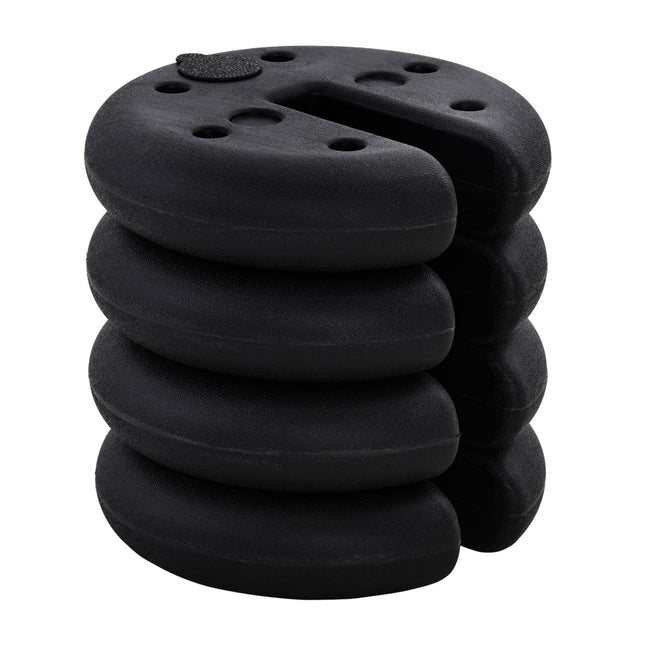 Svars ballīšu teltij, paviljona svaru var piepildīt līdz 5 kg, HDPE plastmasa, melna, Ø25x6cm