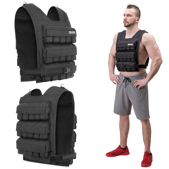 Svaru veste 30 kg - regulējama fitnesa treniņiem