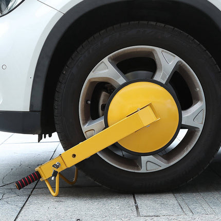Wheel Lock Clamp, Adjustable Steel Tire Boot, 6.3–15 in