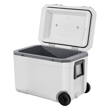 Wheeled Portable Cooler 45 QT, 60-Hour Ice Retention