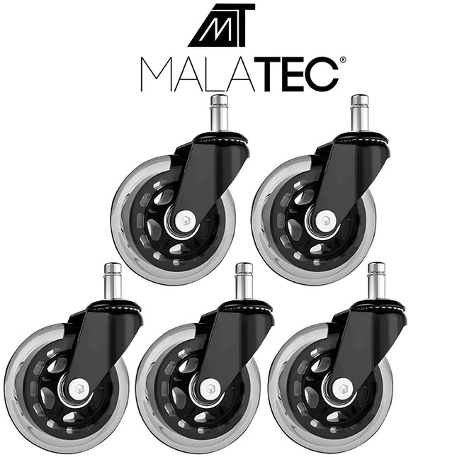Wheels for an office chair - 5 pcs. Malatec 22077