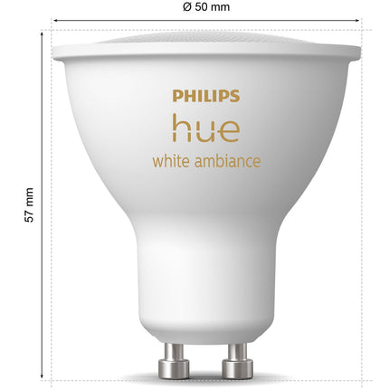 White Ambiance GU10 400lm 3-pack