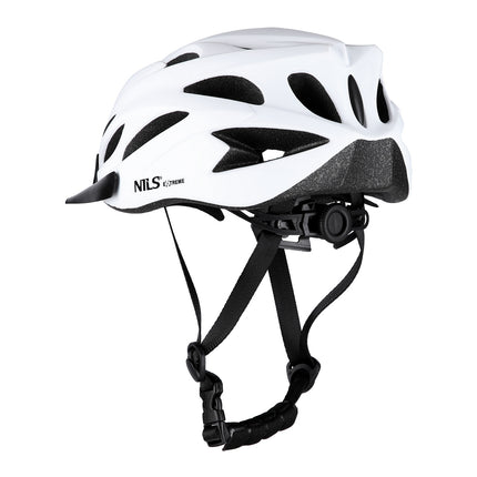 Balta velosipēda ķivere, L izmērs (55-61 cm)