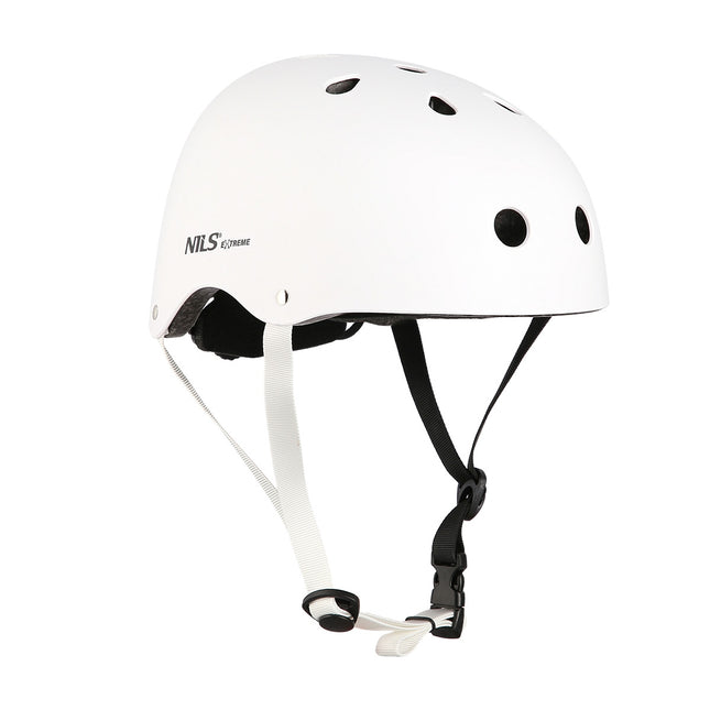 Balta velosipēda ķivere, M izmērs (55-58 cm)