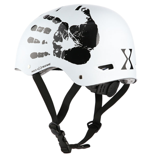 Balta velosipēda ķivere, M izmērs (52-59 cm)