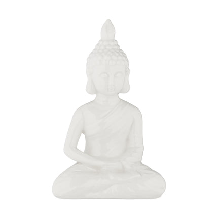 Baltā Budas figūra 17 cm