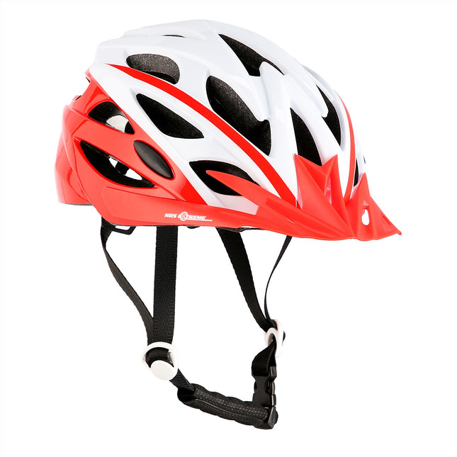 Balta-sarkana M izmēra ķivere, 53-60 cm