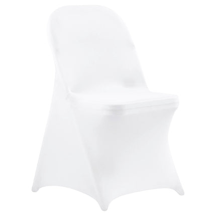 White Stretch Chair Covers, Polyester Spandex, 150-Pack