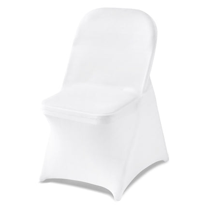 White Stretch Chair Covers, Polyester Spandex, 150-Pack