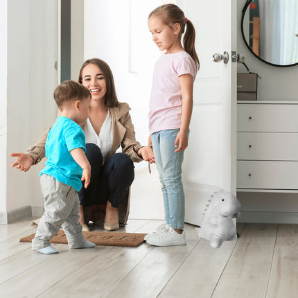 Balta durvju atdure Dino