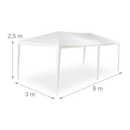 Balts paviljons 3x6 m