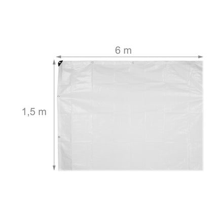 Balts brezents 120 g/m²