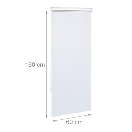 Baltas termo rullo žalūzijas 160 cm garas