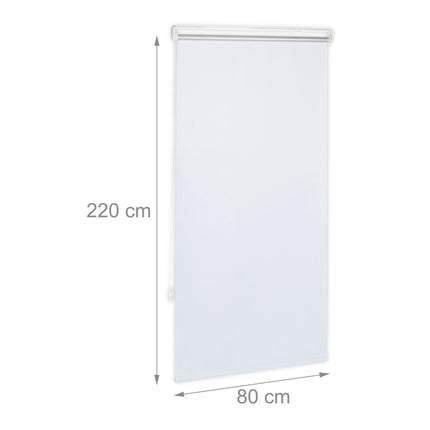 Baltas termo rullo žalūzijas 220 cm garas