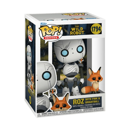 Mežonīgā robota Funko Pop! vinila figūriņa - Roz ar Braitbilu un Finku