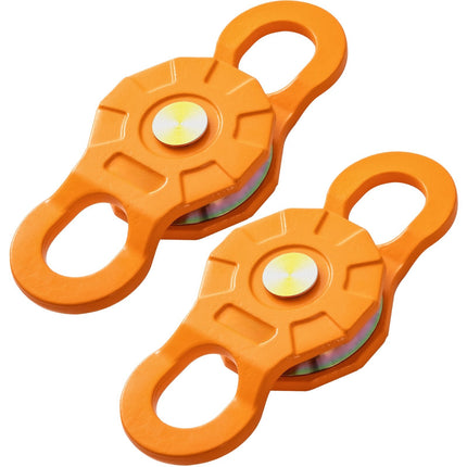 Winch Snatch Block Pulley, 25,000 lb WLL, 2-Pack