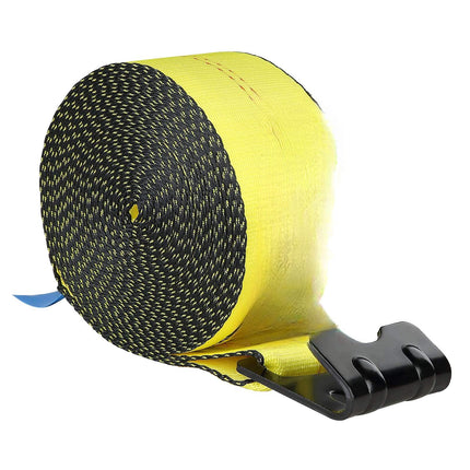 Winch Straps 4 In x 30 Ft, Flat Hook, 10 Pack