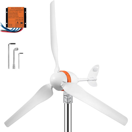 Wind Turbine Generator Kit 400W 12V AC, MPPT Controller
